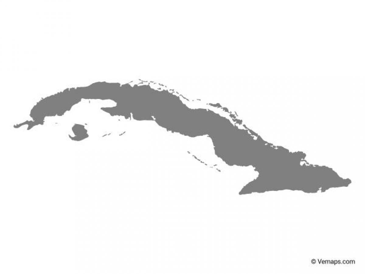 Cuba vector kaart